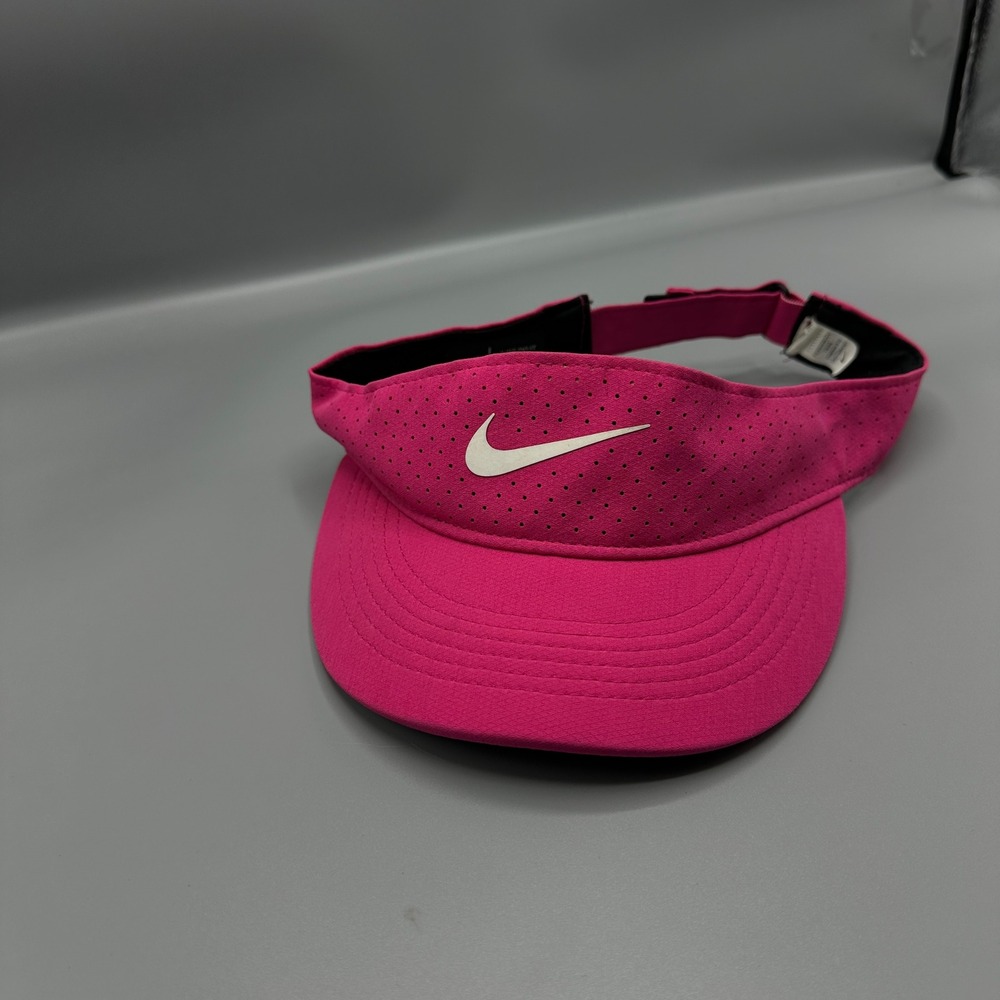 Nike Dri-FIT Aerobill Pink Tennis Golf Visor Adjustable CQ9334-616 One Size
